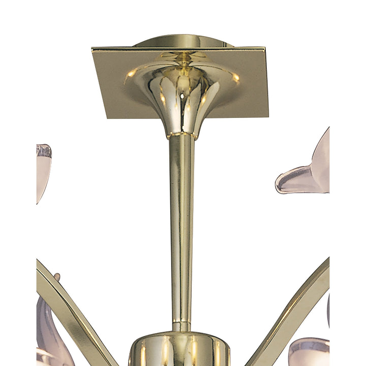 Mantra M0324PB Viena Semi Flush Round 6 Light G9 Polished Brass