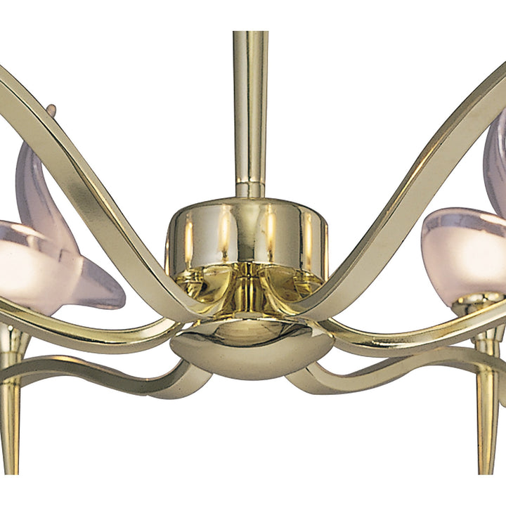 Mantra M0324PB Viena Semi Flush Round 6 Light G9 Polished Brass
