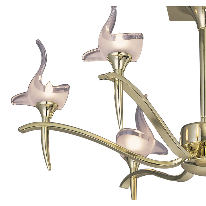 Mantra M0324PB Viena Semi Flush Round 6 Light G9 Polished Brass