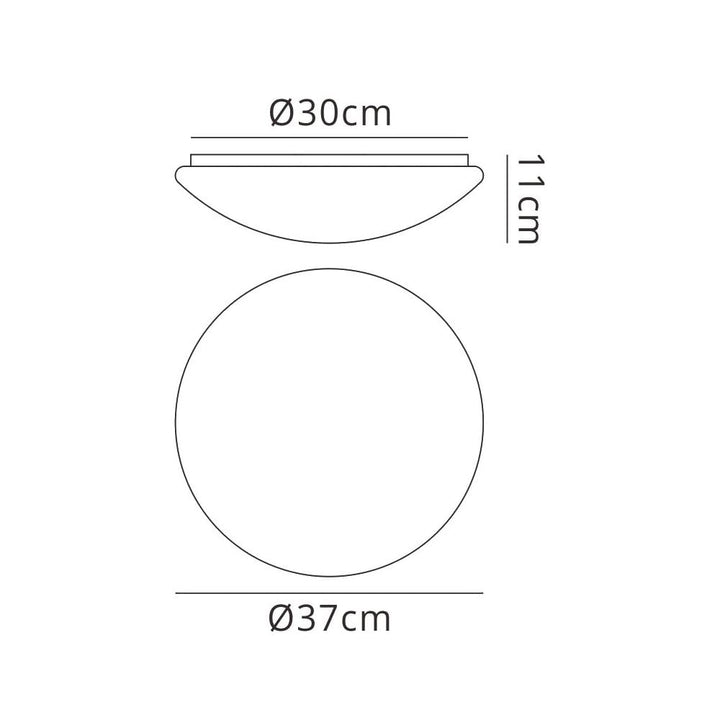 Mantra M3670 Zero Ceiling/Wall LED Medium White Acrylic