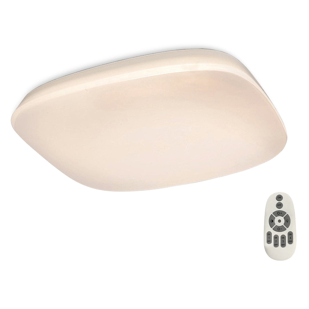 Mantra M4870 Quatro Ceiling LED Dimmable White Acrylic