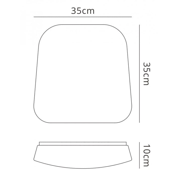 Mantra M3766 Quatro Ceiling/Wall Medium LED White Acrylic
