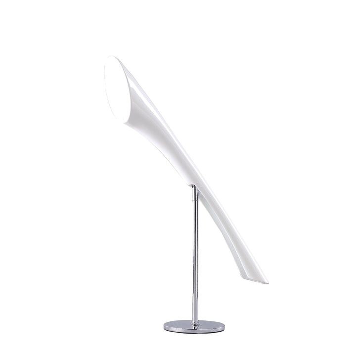 Mantra M0924 Pop Table Lamp 1 Light E27 Gloss White/White Acrylic/Polished Chrome
