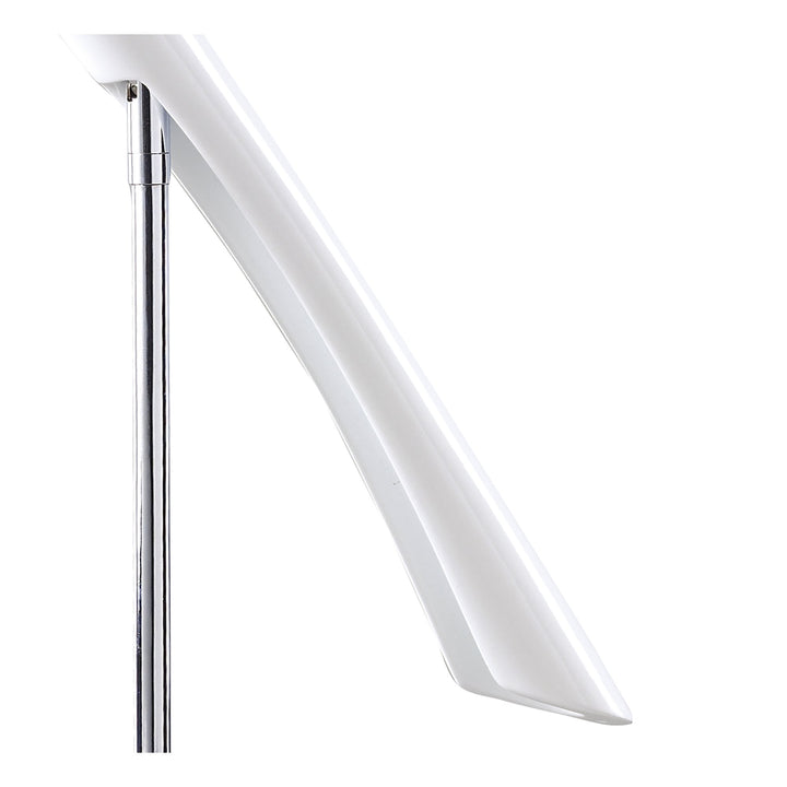 Mantra M0924 Pop Table Lamp 1 Light E27 Gloss White/White Acrylic/Polished Chrome