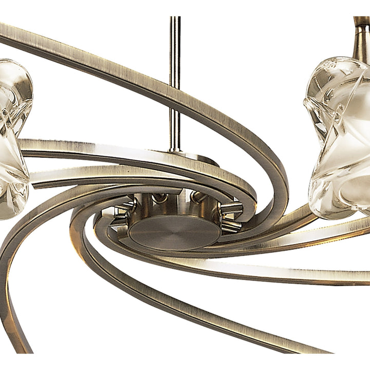 Mantra Rosa M0032 8 light in nickel