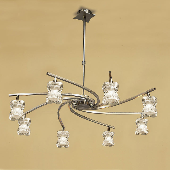 Mantra Rosa M0032 8 light in nickel