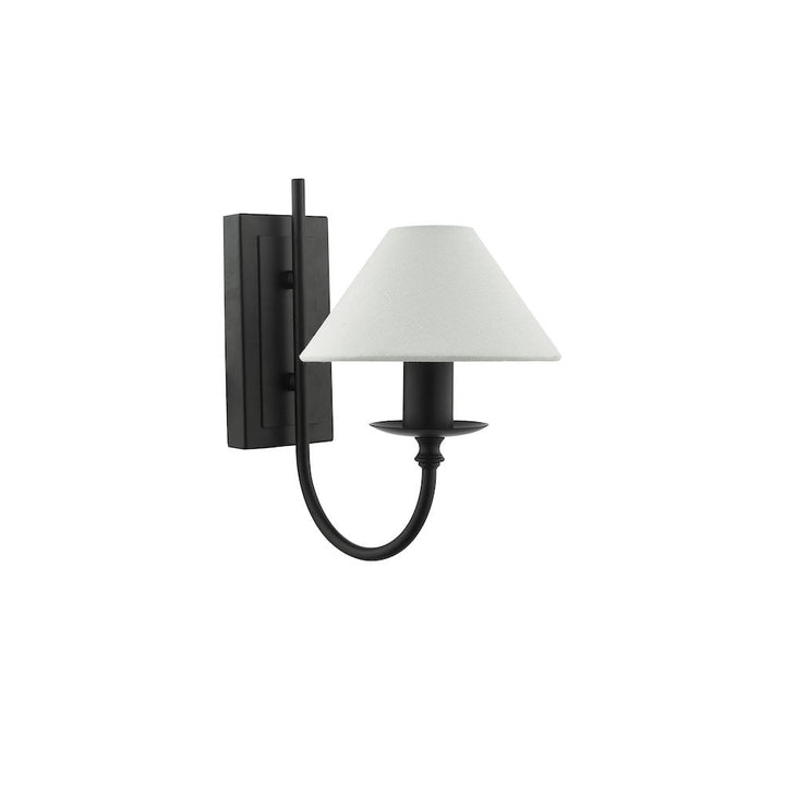 Dar SIV0722 | Sivan Wall Light | Matt Black With Shade