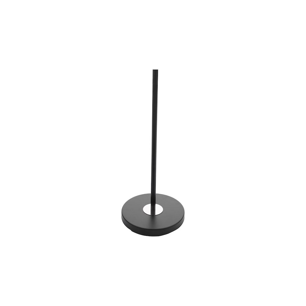 Dar TOW4950 | Tower Floor Lamp | 3-Light Matt Black & Chrome