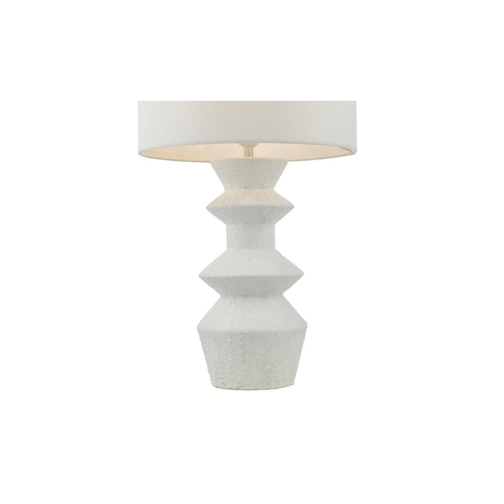 Dar BID422 | Bidelia | Table Lamp | Matt White with Shade