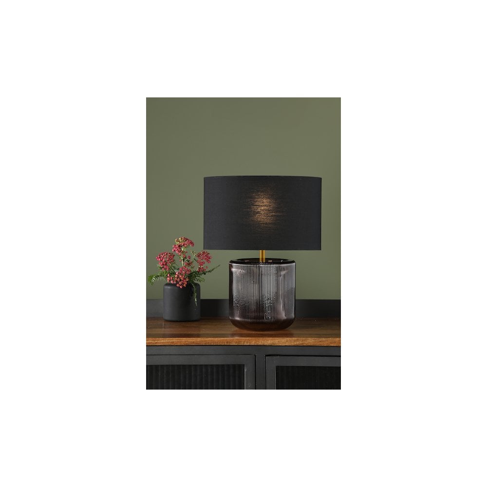 Dar ETA4261 | Etan | Table Lamp | Purple Glass with Shade