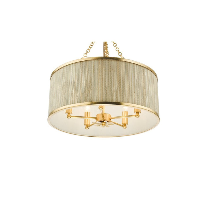 Dar FEN0535 | Fenella | 5-Light Pendant | Gold Leaf