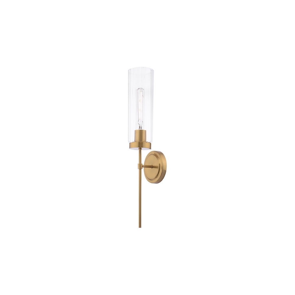 Dar JOD0763 | Jodelle Wall Light | Polished Bronze and Glass