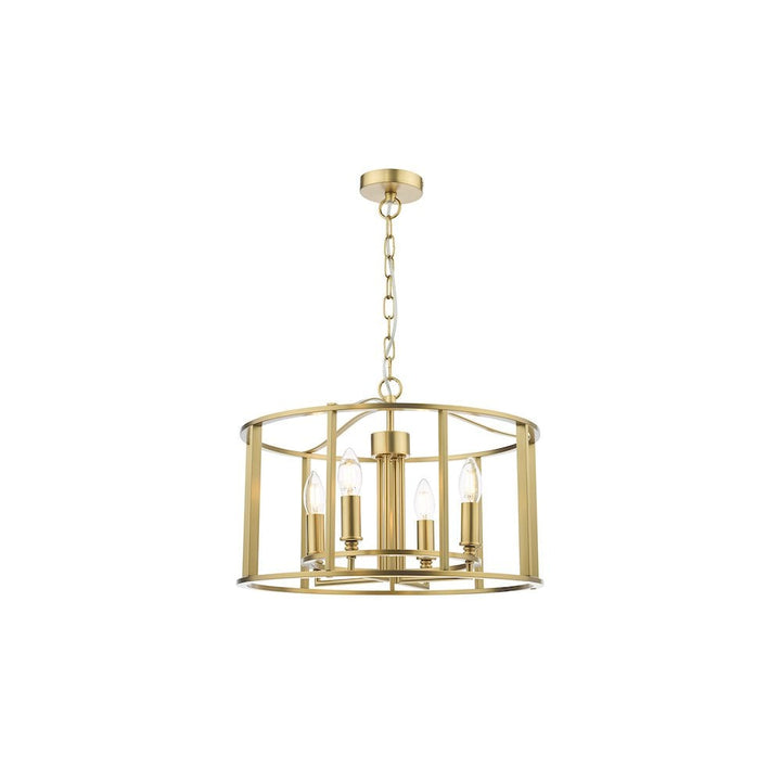 Dar MYK0463 | Myka | 4-Light Pendant in Brushed Bronze