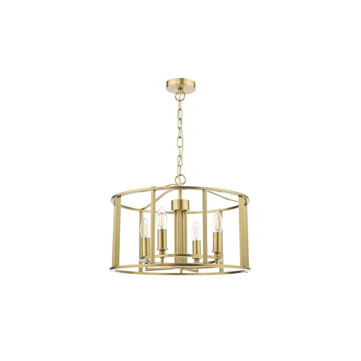 Dar MYK0463 | Myka | 4-Light Pendant in Brushed Bronze