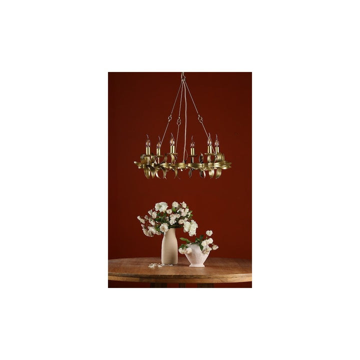 Dar NAD0635 | Nadria | 6-Light Pendant in Satin Gold