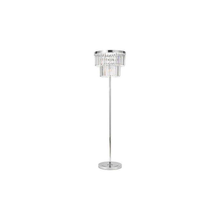 Dar Lighting ANG4908 | Angel 6-Light Floor Lamp | Polished Chrome & Crystal