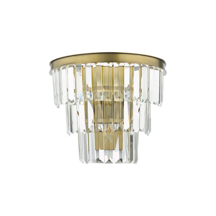 Dar RHA3063 | Rhapsody | 3 Light | Wall Light | Crystal and Bronze