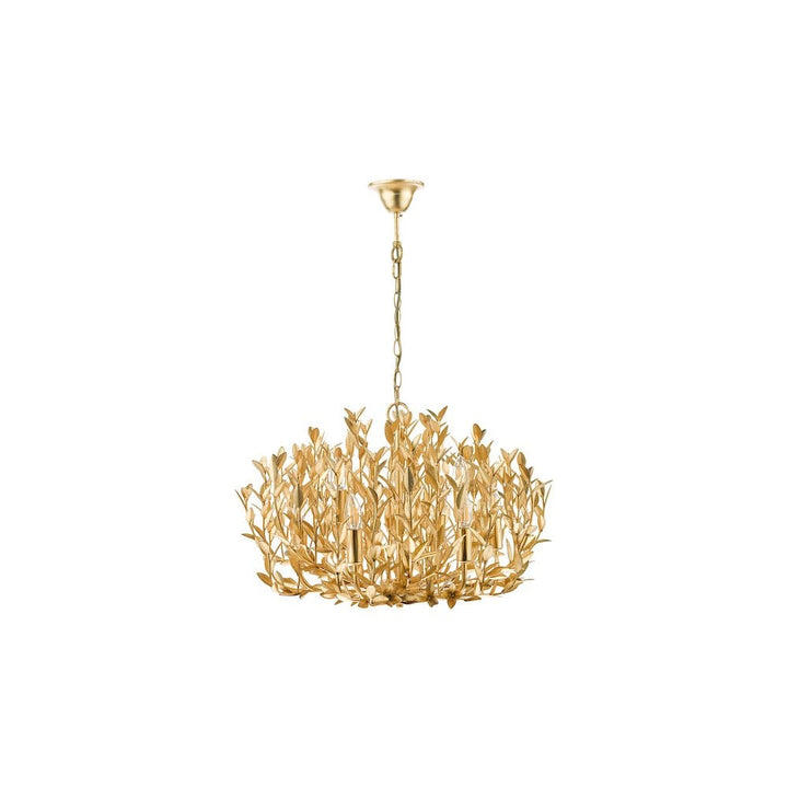 Dar SIL1335 | Silvius | 9 Light Pendant | Gold Leaf
