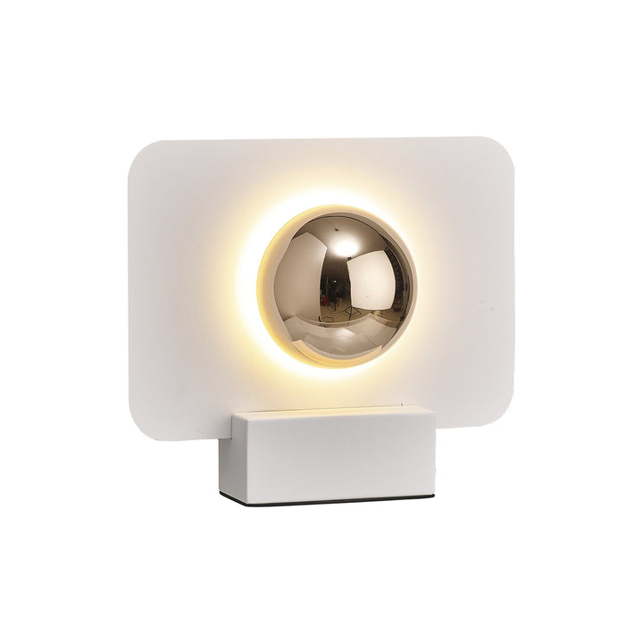 Mantra M8415 Alba 25cm LED Table Lamp White/French Gold