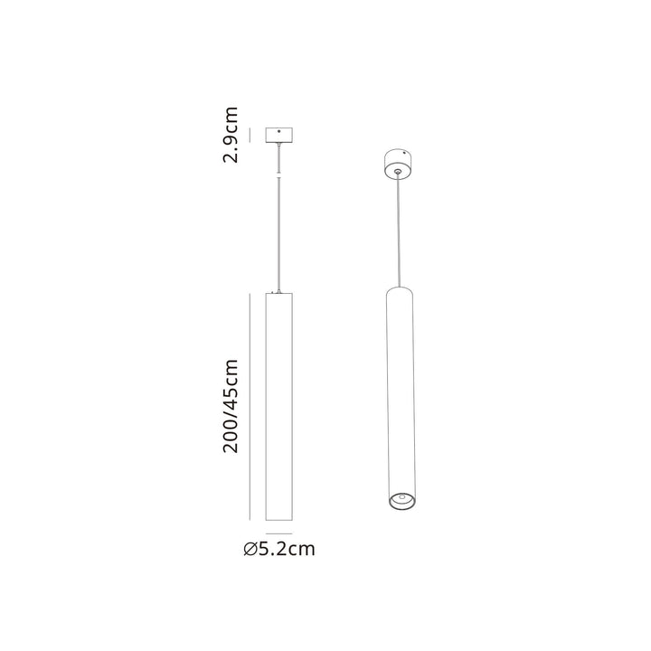 Mantra M8357 Bolonia 1 Light LED Pendant White