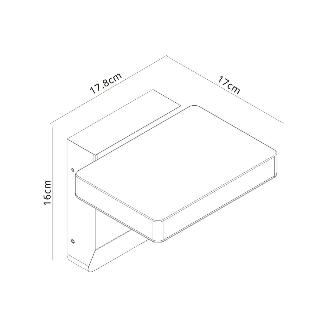 Mantra M8474 Cooper Outdoor LED Wall Lamp White