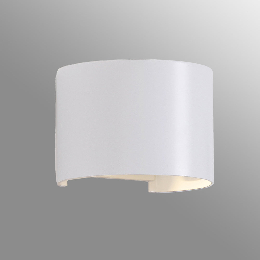 Mantra M8603 Davos Outdoor Round LED Wall Lamp Dimmable Sand White