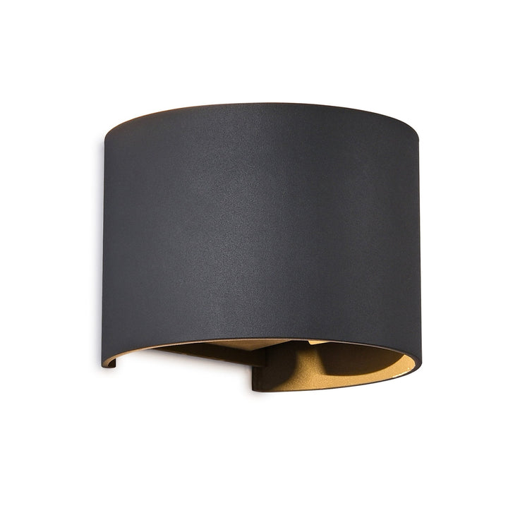 Mantra M8604 Davos Outdoor Round LED Wall Lamp Dimmable Anthracite