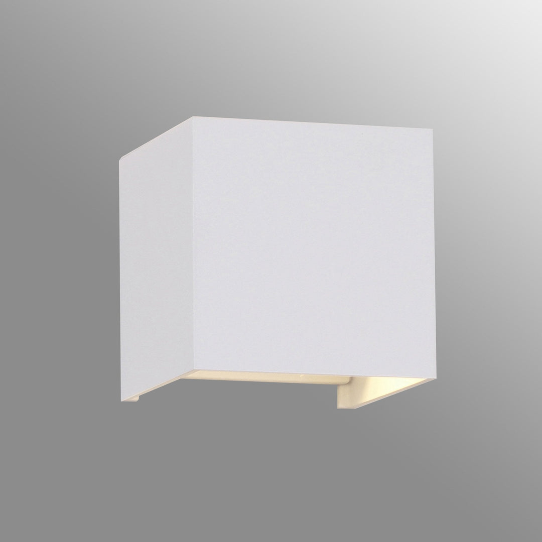 Mantra M8600 Davos Outdoor Square LED Wall Lamp Dimmable Sand White
