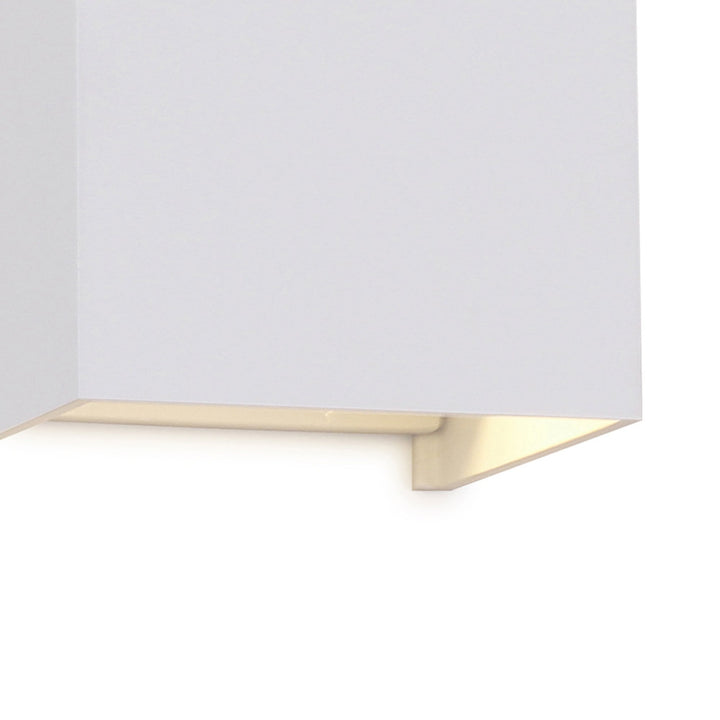 Mantra M8600 Davos Outdoor Square LED Wall Lamp Dimmable Sand White