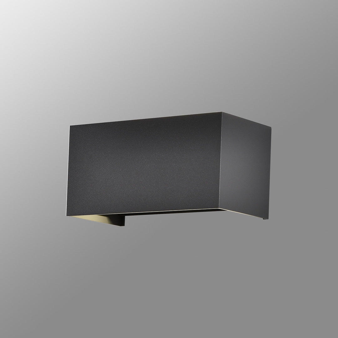 Mantra M8607 Davos Outdoor Rectangle LED Wall Lamp Dimmable Sand Black