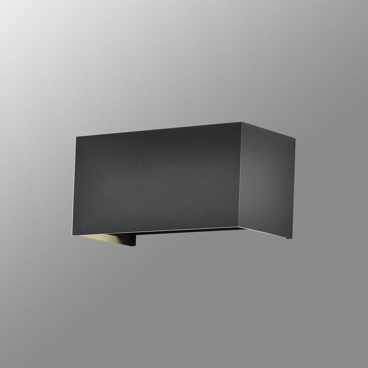 Mantra M8607 Davos Outdoor Rectangle LED Wall Lamp Dimmable Sand Black