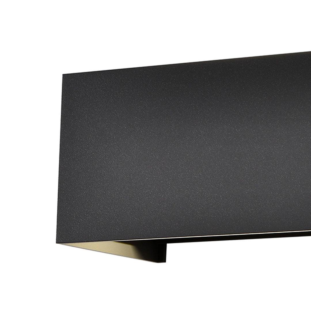Mantra M8607 Davos Outdoor Rectangle LED Wall Lamp Dimmable Sand Black