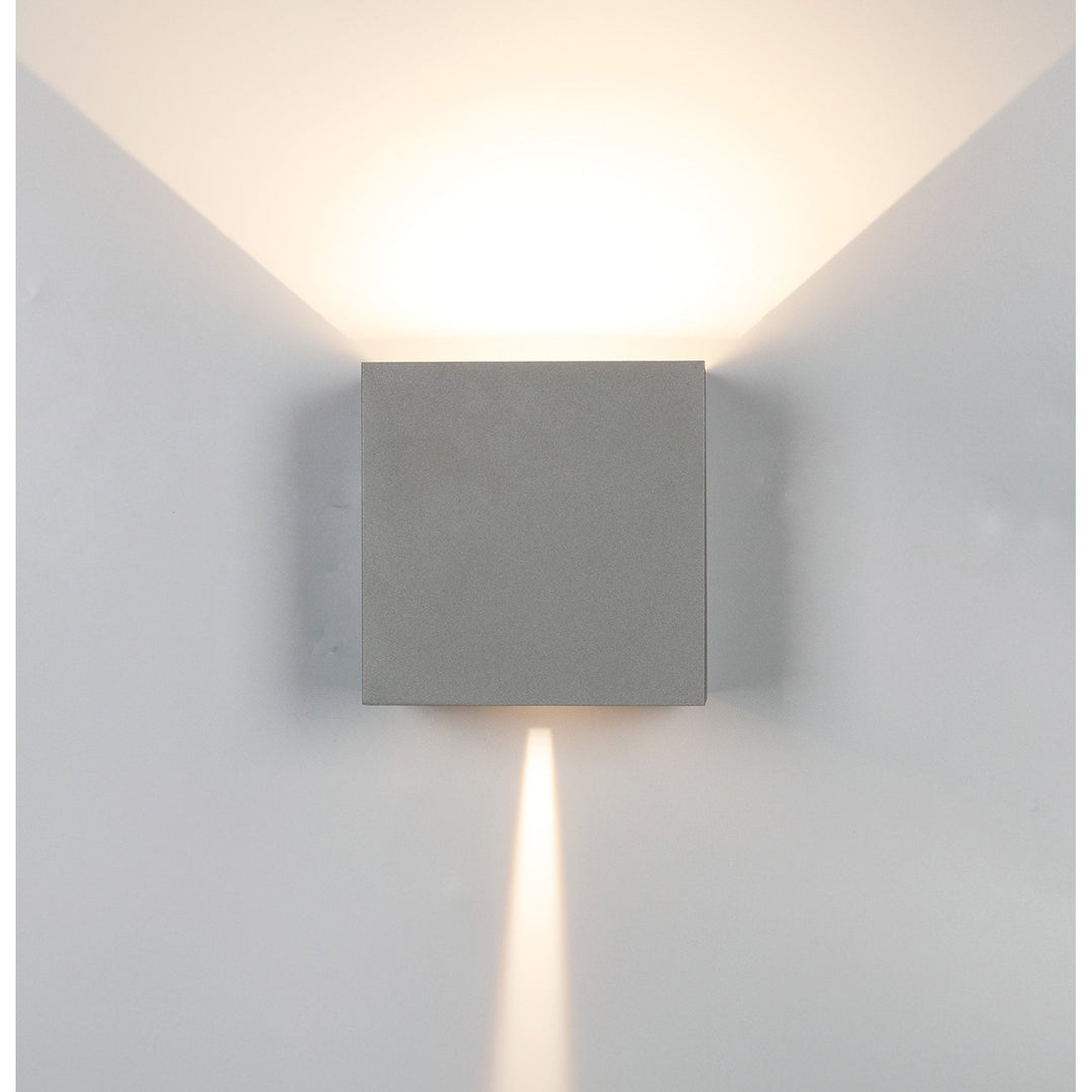 Mantra M8609 Davos Outdoor XL Square LED Wall Lamp Dimmable Anthracite