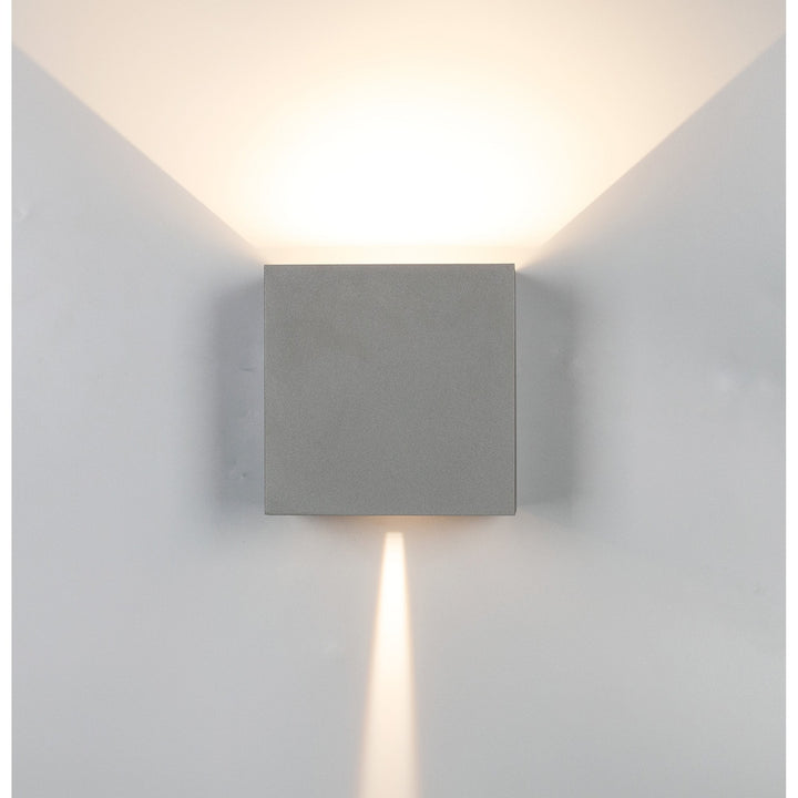 Mantra M8609 Davos Outdoor XL Square LED Wall Lamp Dimmable Anthracite