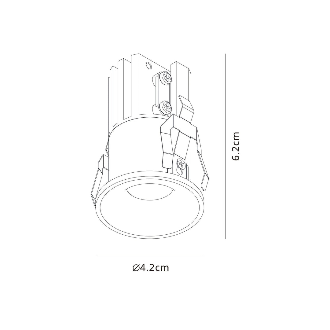 Mantra M8669 Hurgada Outdoor LED Recessed Spotlight Black