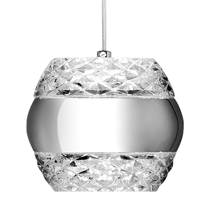 Mantra M5169 Khalifa LED Pendant Polished Chrome / Glass
