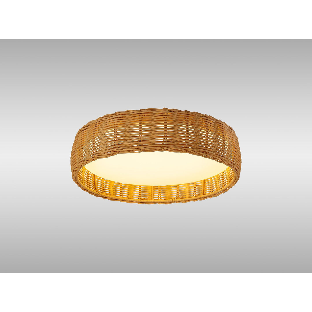 Mantra M8195 Kilimanjaro 24W LED Ceiling Light Beige Rattan