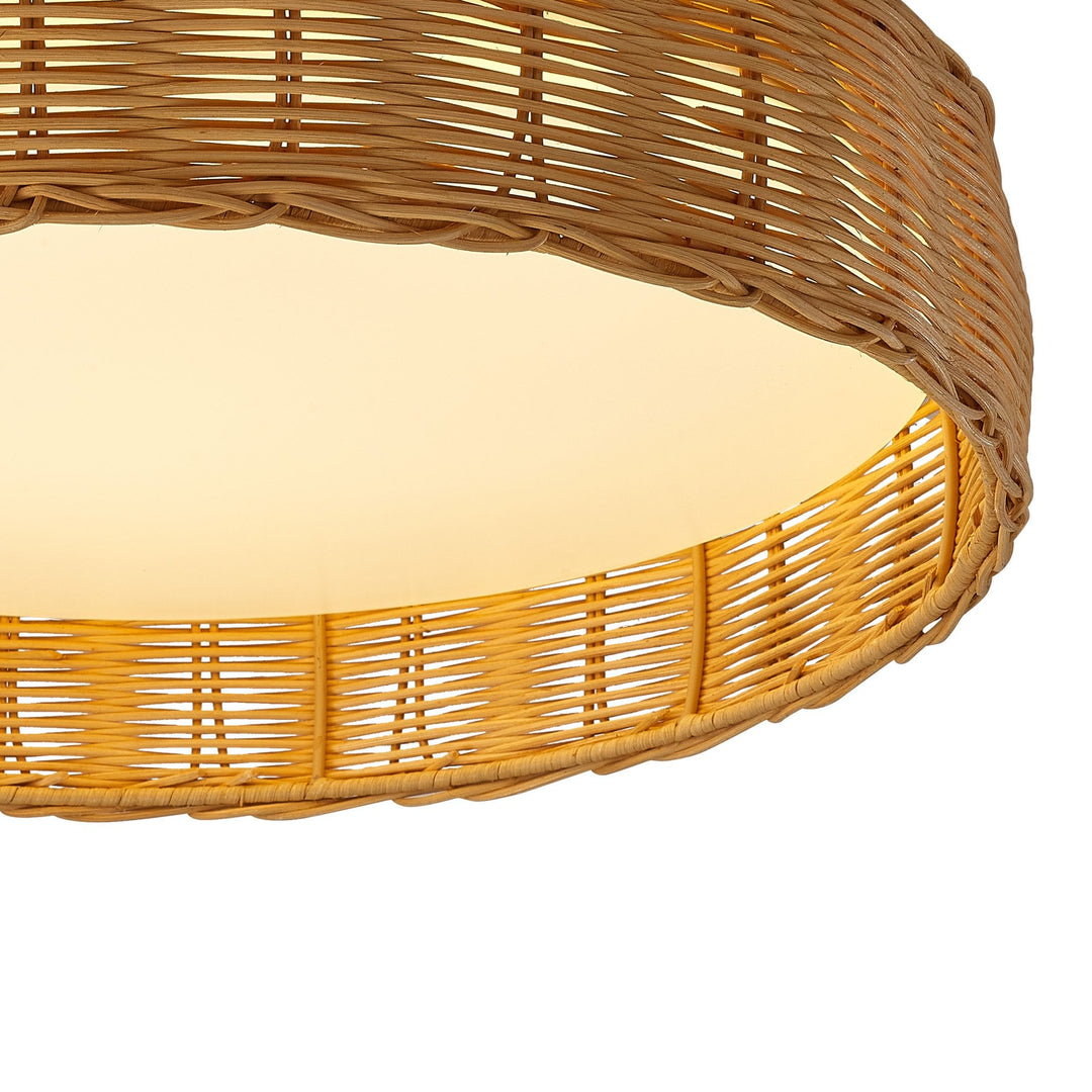 Mantra M8195 Kilimanjaro 24W LED Ceiling Light Beige Rattan