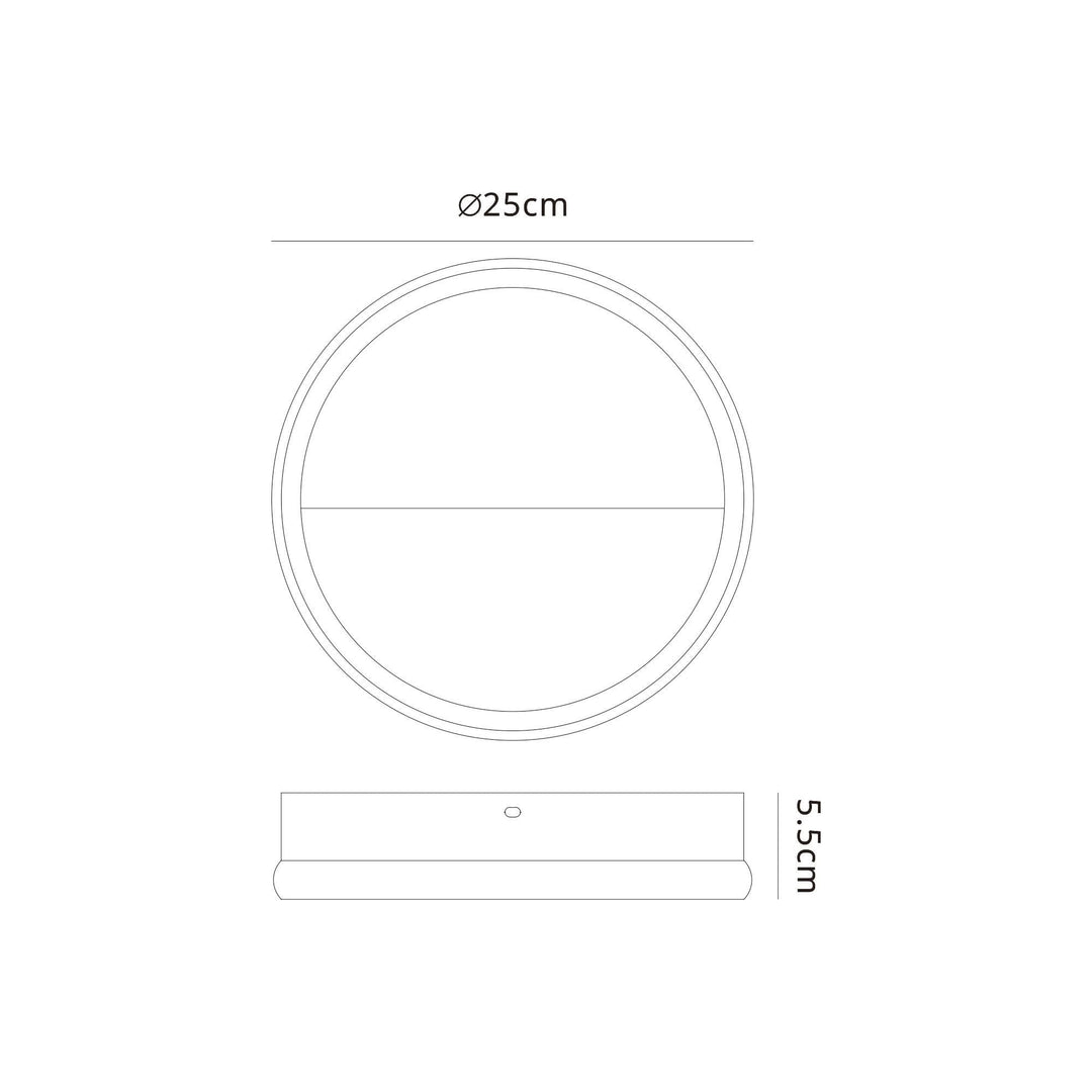 Mantra M8593 Kitesurf 25cm LED Wall Lamp Black