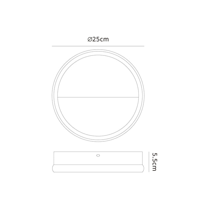 Mantra M8593 Kitesurf 25cm LED Wall Lamp Black