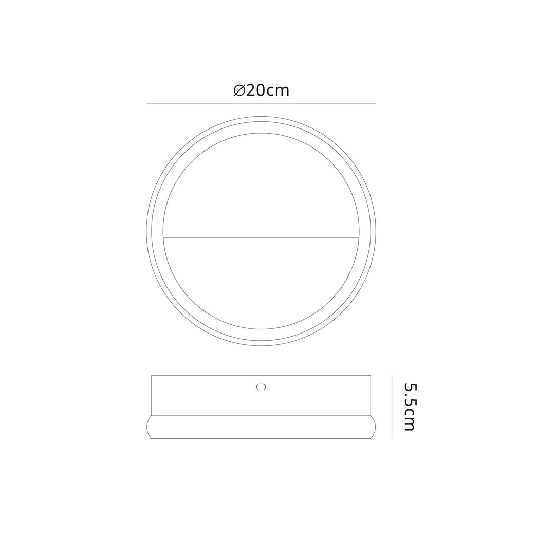 Mantra M8596 Kitesurf 20cm LED Wall Lamp White