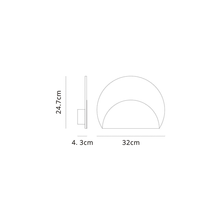 Mantra M8503 Marmol LED Wall Lamp Layered White Marble/White