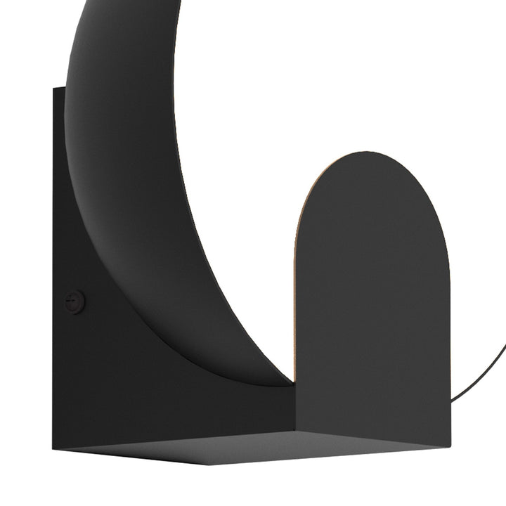 Mantra M8590 Oculo 20cm LED Wall Lamp Black