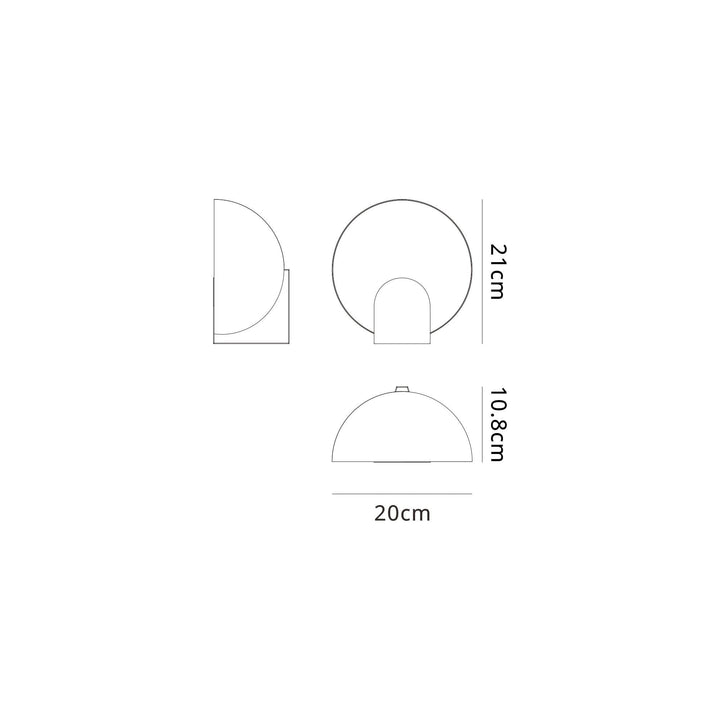 Mantra M8591 Oculo 20cm LED Wall Lamp Satin Gold