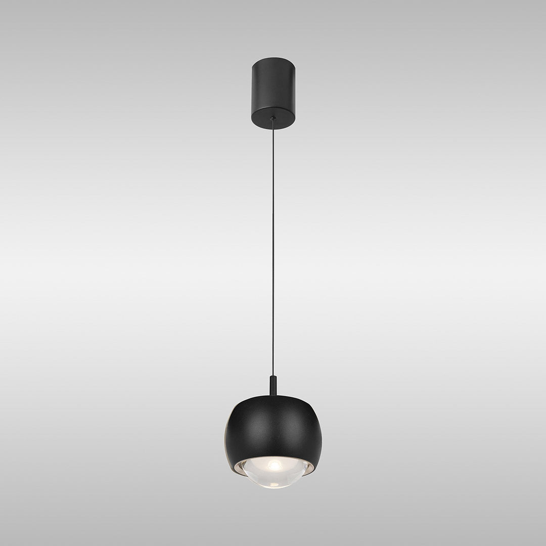 Mantra M8406 Roller Rise And Fall LED Pendant Black