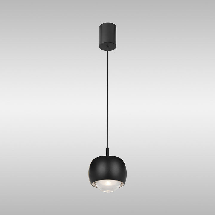 Mantra M8406 Roller Rise And Fall LED Pendant Black