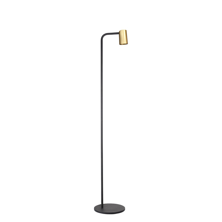 Mantra M8493 Sal Floor Lamp 1 Light Satin Gold/Matt Black