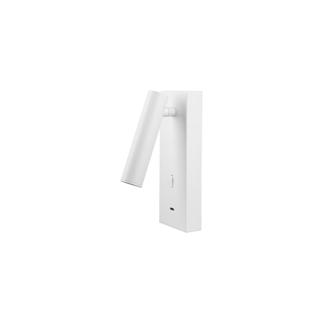Mantra M8498 Tarifa II LED Wall/Reading Light Adjustable With USB-C Socket White