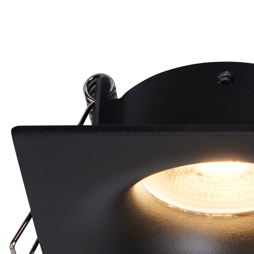 Mantra M8657 Tavira Outdoor Recessed Spotlight 8.5cm Square Black