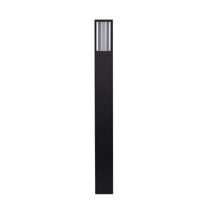 Searchlight 91251-730 Avenue Outdoor Post Black Metal Matt White Polycarbonate
